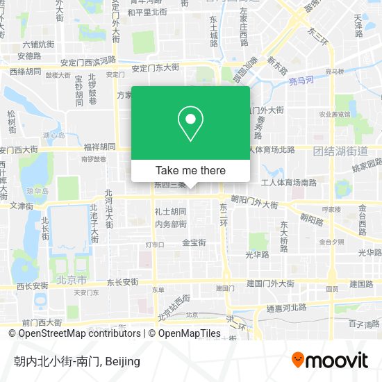 朝内北小街-南门 map