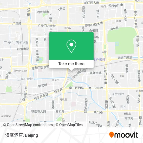 汉庭酒店 map