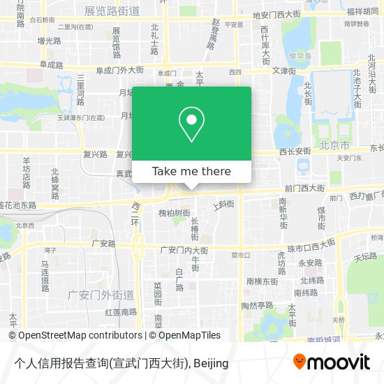 个人信用报告查询(宣武门西大街) map