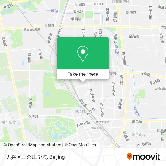 大兴区三合庄学校 map