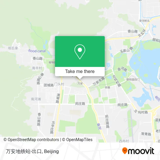 万安地铁站-出口 map