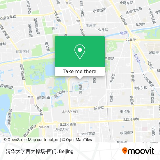 清华大学西大操场-西门 map