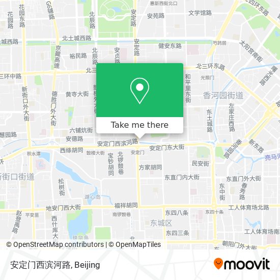 安定门西滨河路 map