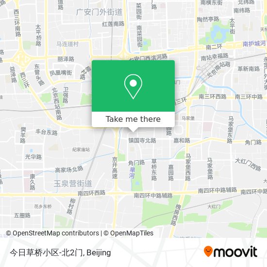 今日草桥小区-北2门 map