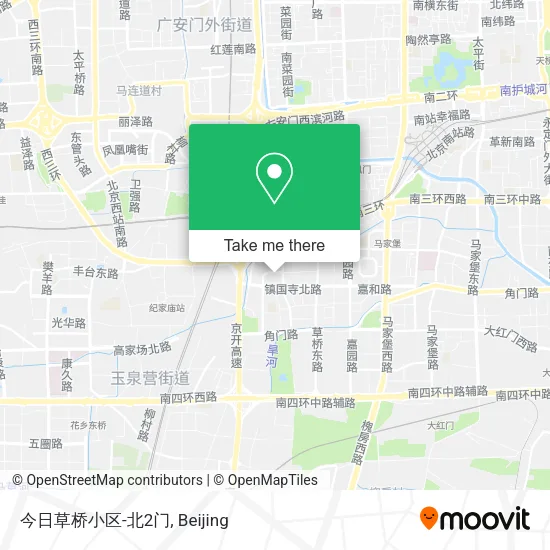 今日草桥小区-北2门 map