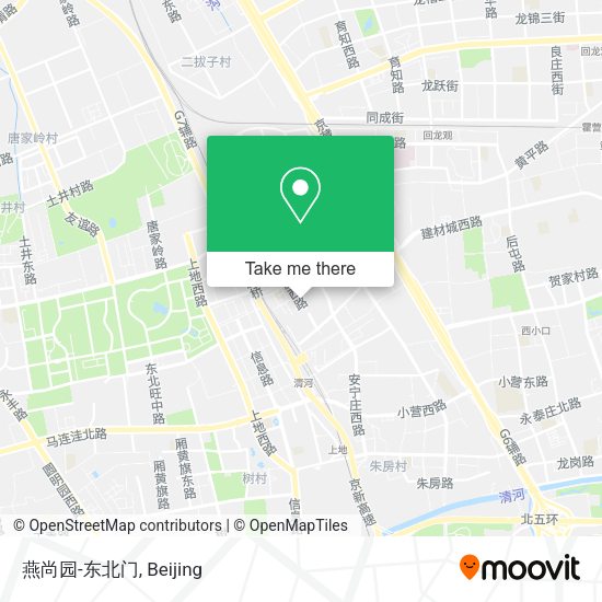 燕尚园-东北门 map