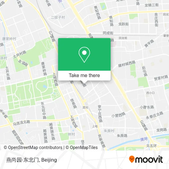 燕尚园-东北门 map