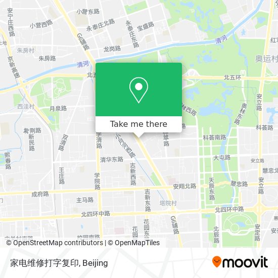 家电维修打字复印 map