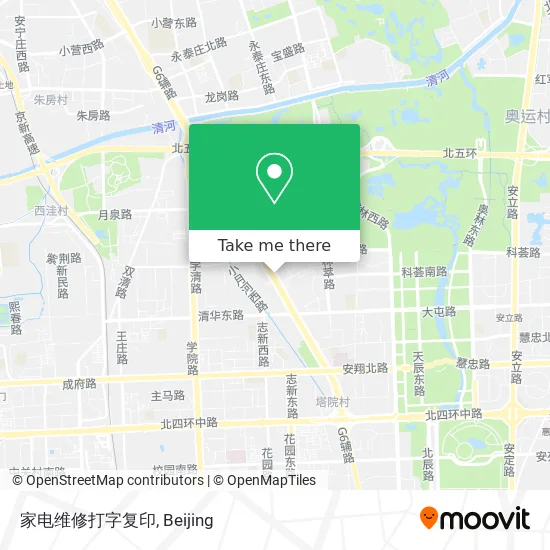 家电维修打字复印 map