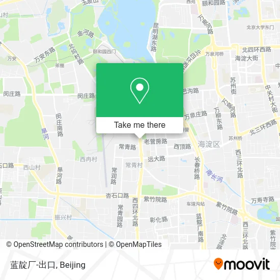 蓝靛厂-出口 map