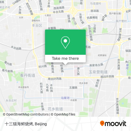 十三猫海鲜烧烤 map