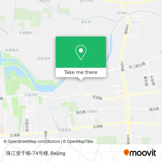珠江壹千栋-74号楼 map