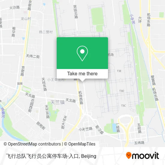飞行总队飞行员公寓停车场-入口 map