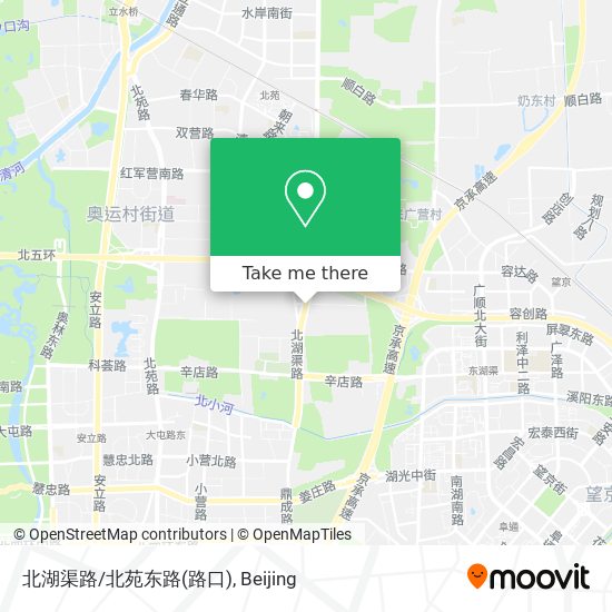 北湖渠路/北苑东路(路口) map