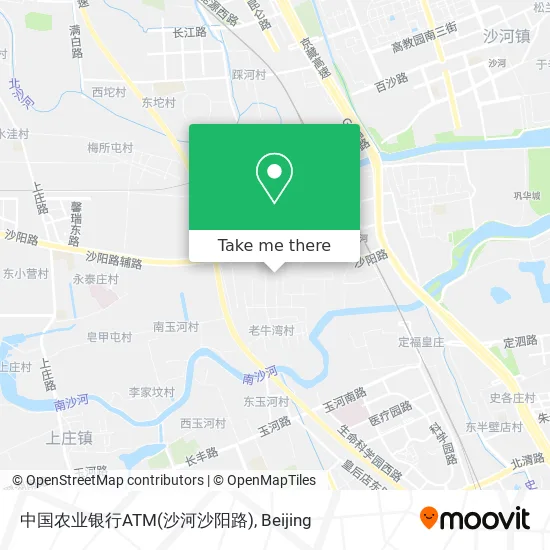 中国农业银行ATM(沙河沙阳路) map