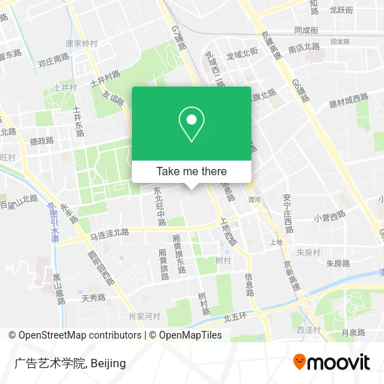 广告艺术学院 map