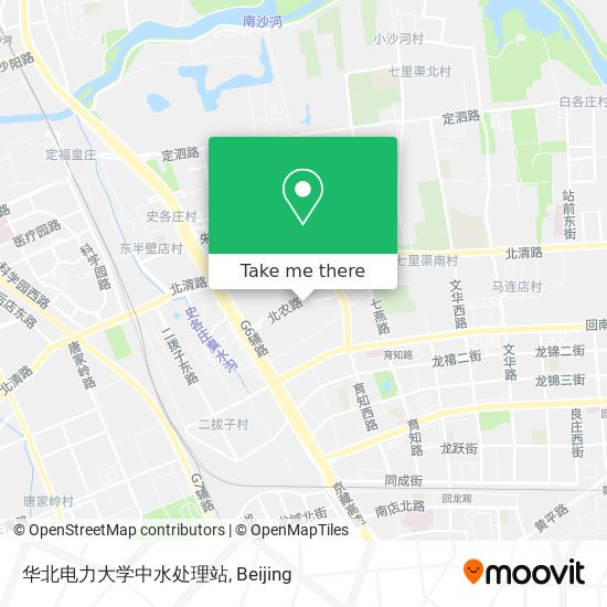 华北电力大学中水处理站 map
