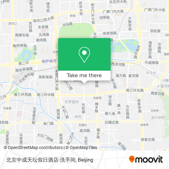 北京中成天坛假日酒店-洗手间 map