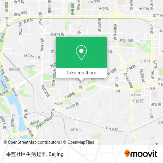 果蓝社区生活超市 map