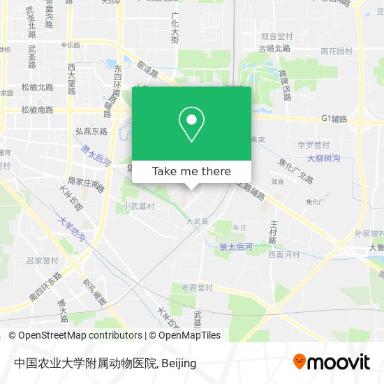 中国农业大学附属动物医院 map