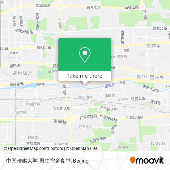 中国传媒大学-男生宿舍食堂 map