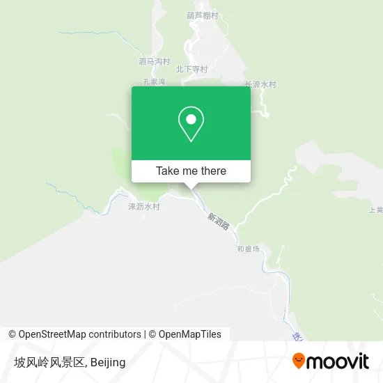 坡风岭风景区 map