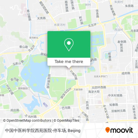 中国中医科学院西苑医院-停车场 map
