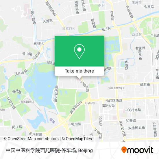中国中医科学院西苑医院-停车场 map