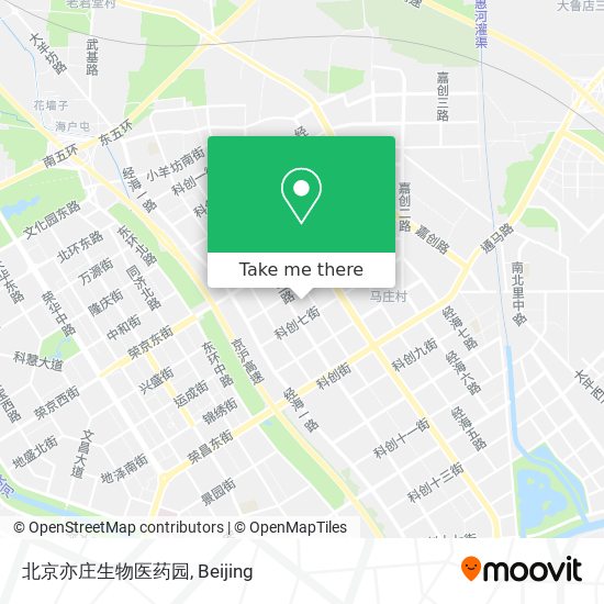北京亦庄生物医药园 map