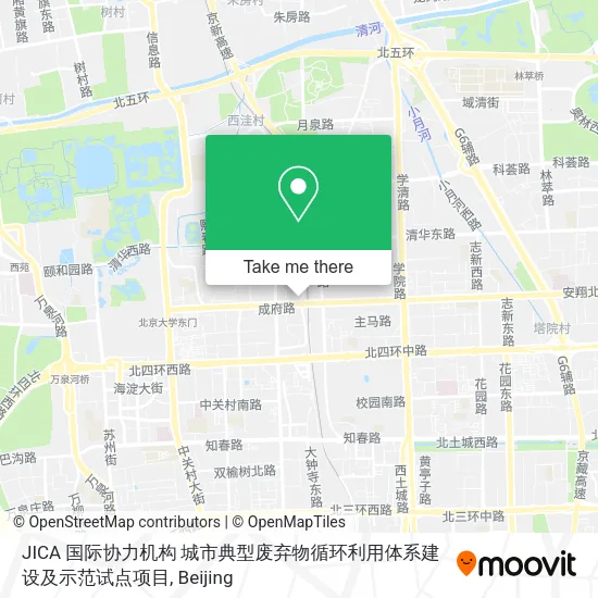 JICA 国际协力机构 城市典型废弃物循环利用体系建设及示范试点项目 map