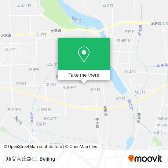 顺义官庄路口 map