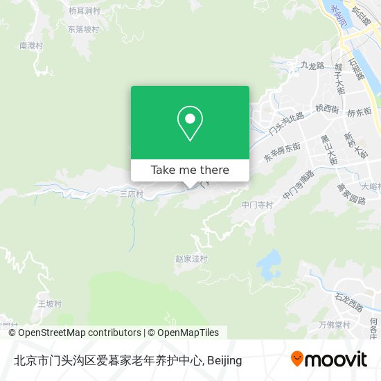 北京市门头沟区爱暮家老年养护中心 map