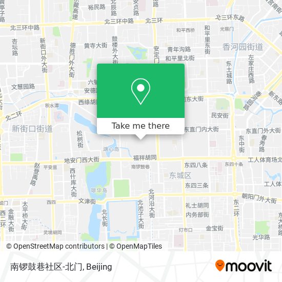 南锣鼓巷社区-北门 map
