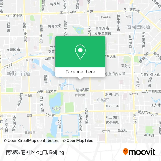 南锣鼓巷社区-北门 map