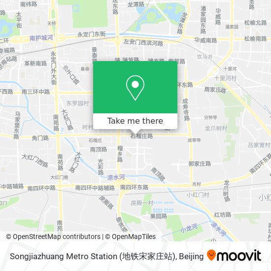 Songjiazhuang Metro Station (地铁宋家庄站) map