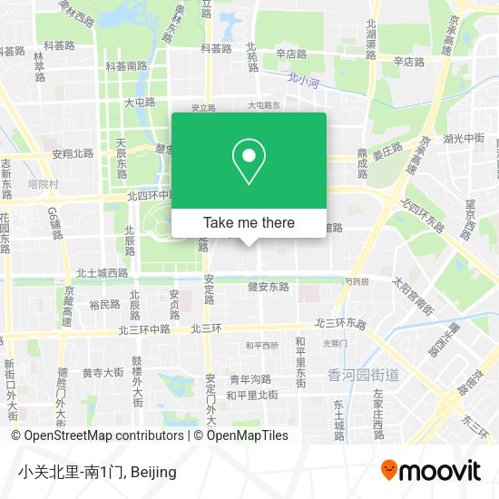 小关北里-南1门 map