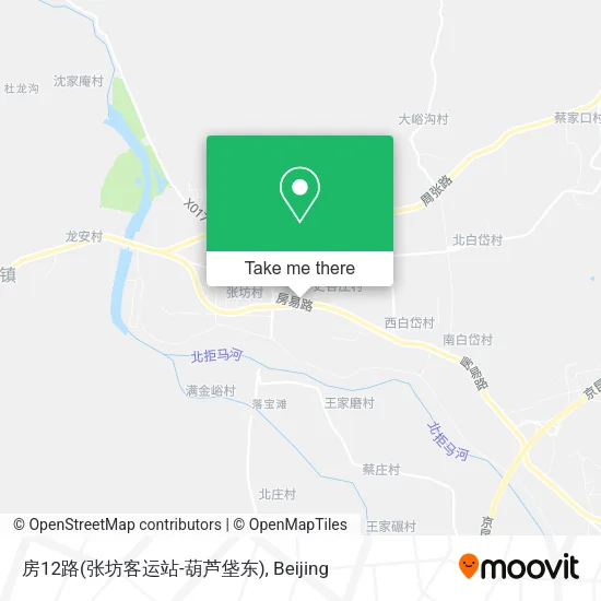 房12路(张坊客运站-葫芦垡东) map