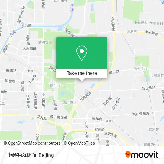 沙锅牛肉板面 map