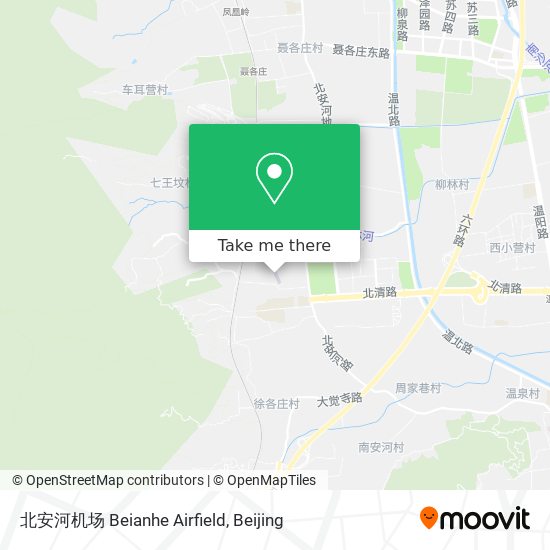 北安河机场 Beianhe Airfield map