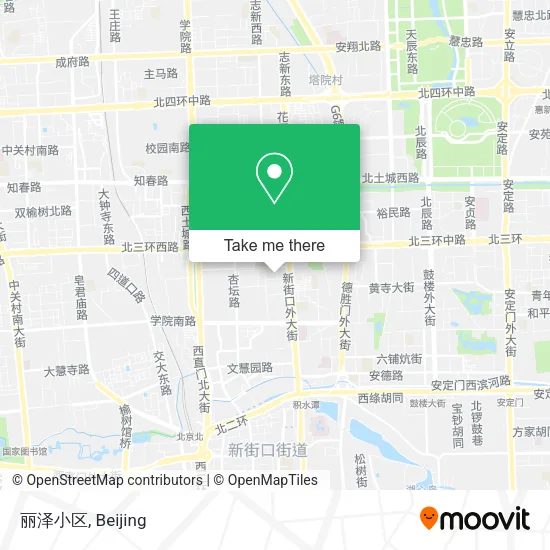 丽泽小区 map