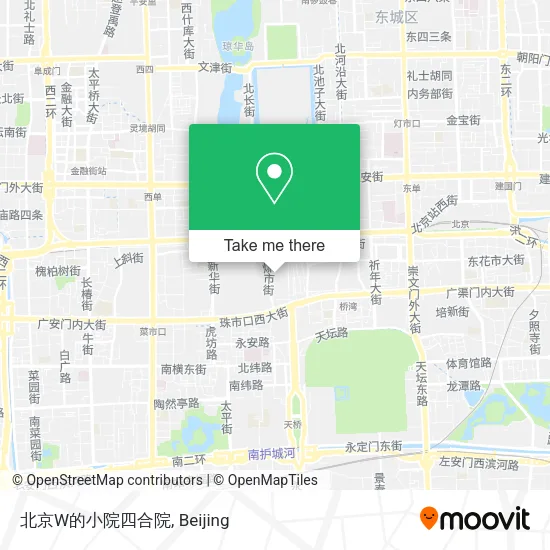 北京W的小院四合院 map
