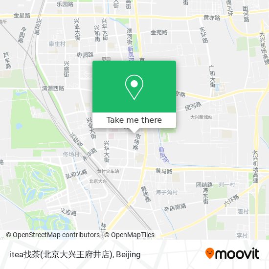itea找茶(北京大兴王府井店) map