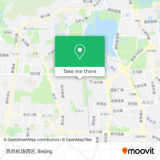 西郊机场西区 map