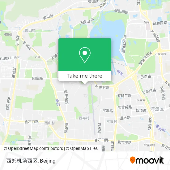 西郊机场西区 map