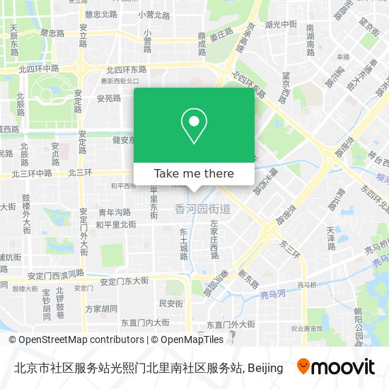 北京市社区服务站光熙门北里南社区服务站 map