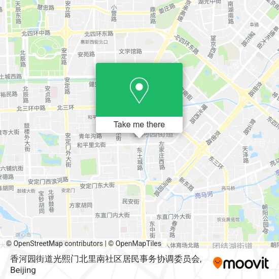 香河园街道光熙门北里南社区居民事务协调委员会 map