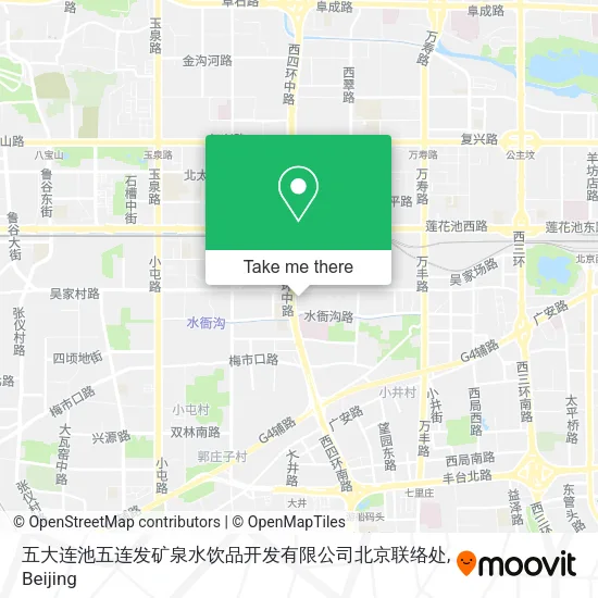五大连池五连发矿泉水饮品开发有限公司北京联络处 map
