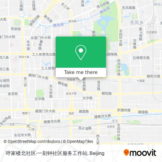 呼家楼北社区-一刻钟社区服务工作站 map