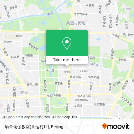 瑜舍瑜伽教室(亚运村店) map