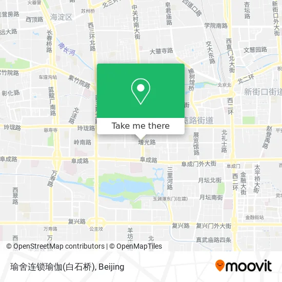 瑜舍连锁瑜伽(白石桥) map